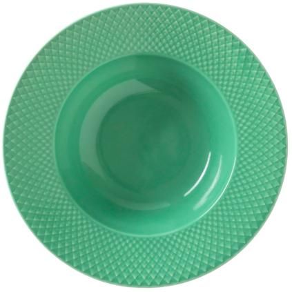 Assiette creuse RHOMBE 25 cm, vert, Lyngby