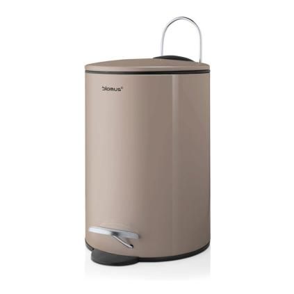 Poubelle de salle de bain TUBO 3 l, taupe, Blomus