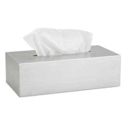 Boîte à mouchoirs NEXIO, acier inoxydable mat, Blomus