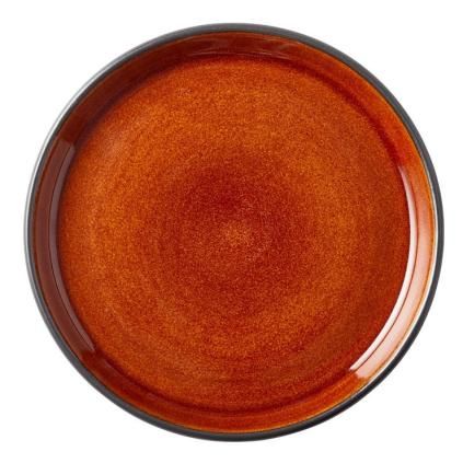 Assiette à dessert 17 cm, noir/ambre, Bitz