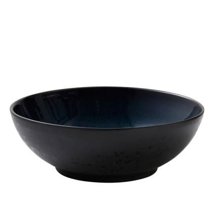 Saladier 30 cm, noir/bleu foncé, Bitz