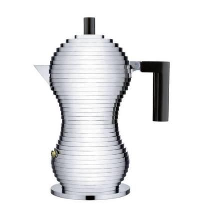 Cafetière italienne PULCINA 70 ml, manche noir, Alessi