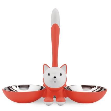 Gamelle pour chat TIGRITO 600 ml, rouge, ALessi