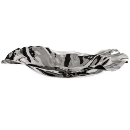 Plateau décoratif PORT 38 cm, acier inoxydable, Alessi