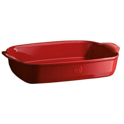 Plat de cuisson four 42 x 27 cm, rouge bordeaux, Emile Henry