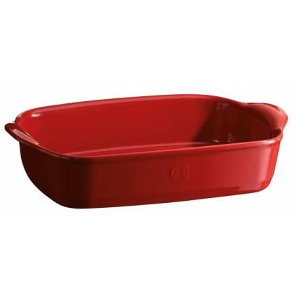 Plat de cuisson four 36 x 23 cm, rouge bordeaux, Emile Henry