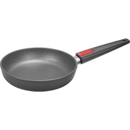 Poêle antiadhésive TITANIUM NOWO 24 cm, pour induction, poignée amovible, titane, WOLL