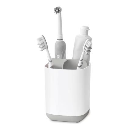 Verre porte brosse à dent EASYSTORE, petit, blanc-gris, Joseph Joseph