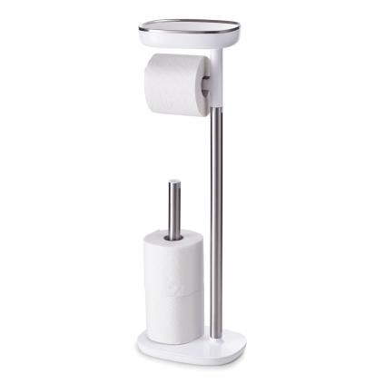 assistant de toilettes EASYSTORE 68 cm, argent / blanc, acier inoxidable, Joseph Joseph