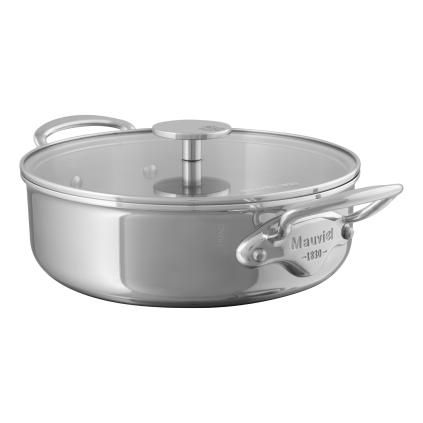 Faitout M'COOK 24 cm, avec couvercle en verre, Mauviel
