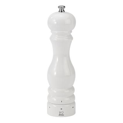 Moulin à sel PARIS USELECT 22 cm, blanc, bois de hêtre laqué, Peugeot