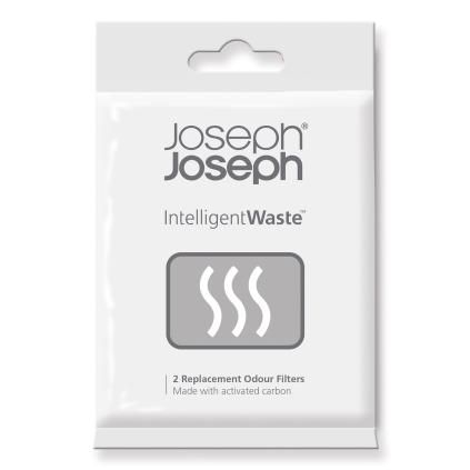 Filtres anti-odeurs de remplacement INTELLIGENT WASTE , 2 pièces, pour les poubelles TOTEM, TITAN et STACK, Joseph Joseph
