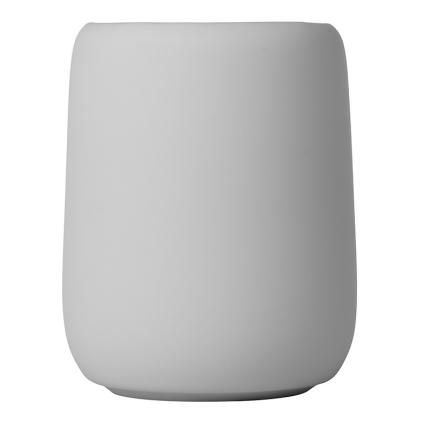 Verre porte brosse à dent SONO, Gris clair, Blomus