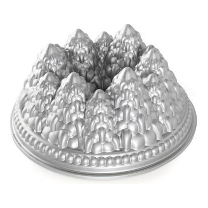 Moule à gâteau bundt PINE FOREST , argent, Nordic Ware
