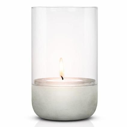 Lanterne CALMA M 22,5 cm, gris clair, Blomus