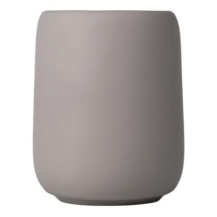 Verre porte brosse à dent SONO, taupe, Blomus