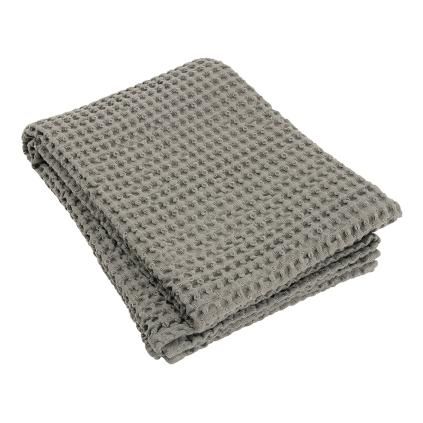Serviette de bain CARO 70 x 140 cm, taupe, Blomus