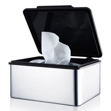Boîte à mouchoirs MENOTO, acier inoxydable poli, Blomus