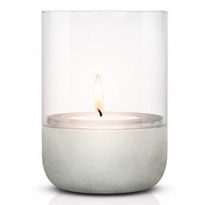 Lanterne CALMA 14 cm, gris clair, Blomus