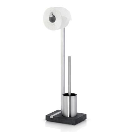 Assistant de toilettes MENOTO 68687, acier inoxydable mat, Blomus