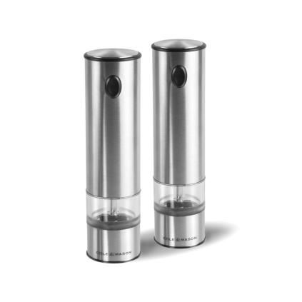 Set de moulins à sel et poivre BATTERSEA 21 cm, argent, Cole & Mason