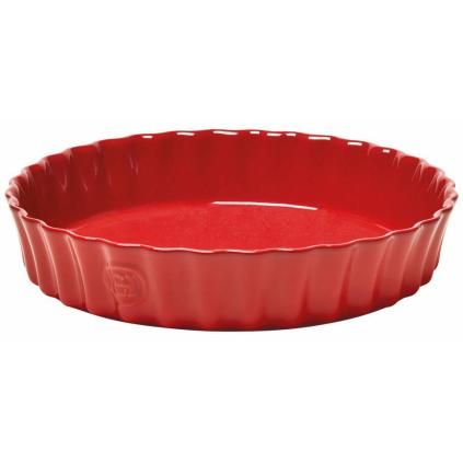 Moule à tarte 28 cm, rouge bordeaux, Emile Henry