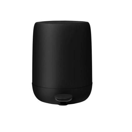 Poubelle de salle de bain SONO 5 l, noir, Blomus