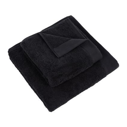 180092 riva 100 organic cotton towel black bath towel 425560