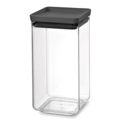 Boîte de conservation pour aliments TASTY PLUS 1,6 l, gris foncé, plastique, Brabantia