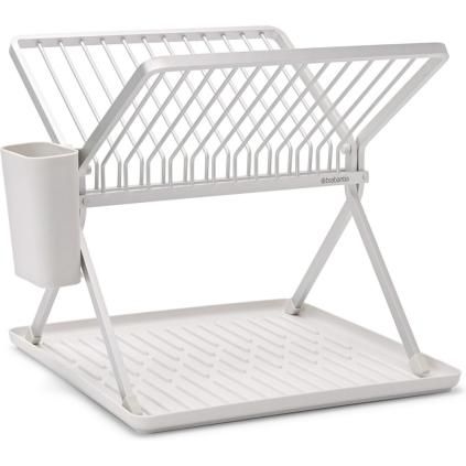 Egouttoir à vaisselle, pliable, gris clair, Brabantia