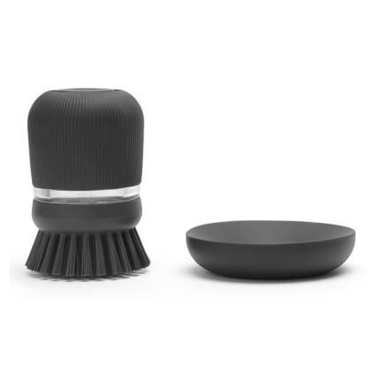 Brosse à vaisselle, avec distributeur, gris, Brabantia