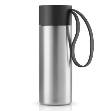Mug de voyage TO GO, 350 ml, noir, acier inoxydable, Eva Solo