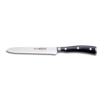 Couteau universel CLASSIC IKON 14 cm, lame dentelée, Wüsthof