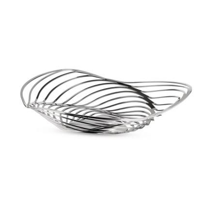 Coupe à fruits TRINITY 33 cm, basse, argent, Alessi