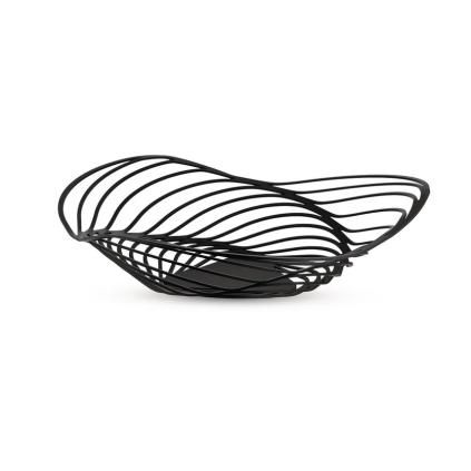 Coupe à fruits TRINITY 33 cm, basse, noir, Alessi