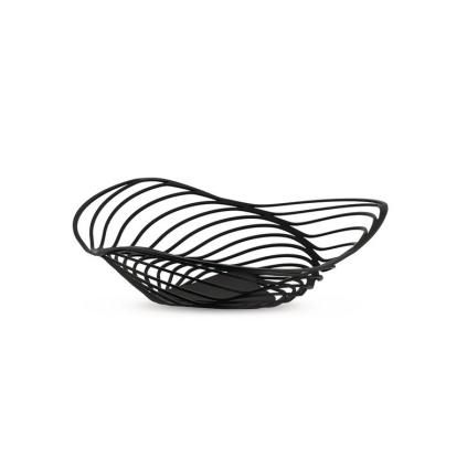 Coupe à fruits TRINITY 26 cm, basse, noir, Alessi