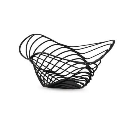 Coupe à fruits TRINITY 33 cm, haute, noir, Alessi
