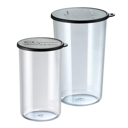 Verre doseur, set de 2 pc, 400 ml/600 ml, avec couvercle, Bamix