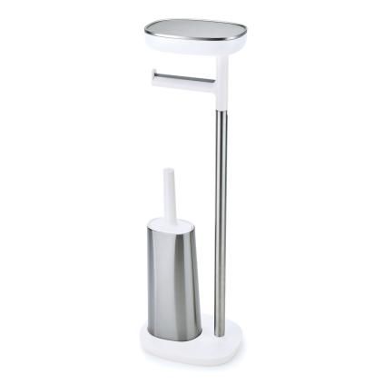 Support brosse à toilette avec porte papier toilette sur pied EASYSTORE, Joseph Joseph