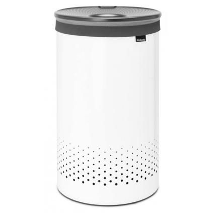 Bac à linge 60 l, avec couvercle en plastique, blanc, Brabantia