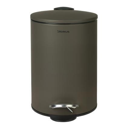 Poubelle de salle de bain TUBO, 3 l, marron foncé, Blomus