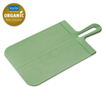 Planche à découper SNAP L, pliante, vert feuille, plastique, Koziol