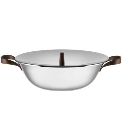 Wok EDO 34 cm, 5,8 l, acier inoxydable, Alessi
