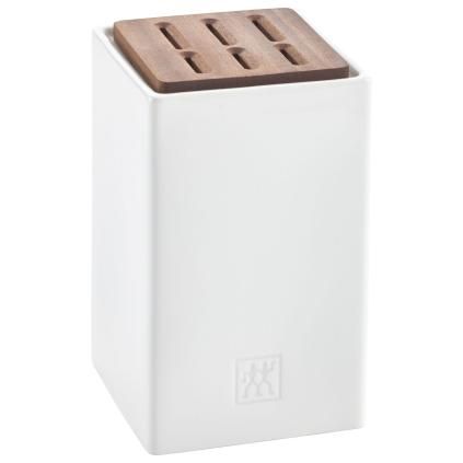 Bloc à couteau, pour 6 couteaux, blanc, Zwilling