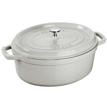 Marmite COCOTTE 29 cm, 4,2 l, truffe blanche, fonte, Staub