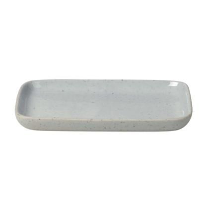 Assiette à tapas Sablo M 13,5 x 10 cm, gris clair, Blomus