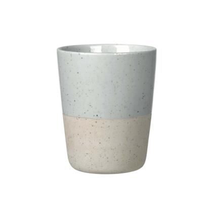 Mug à thé SABLO 250 ml, gris clair et crème, Blomus