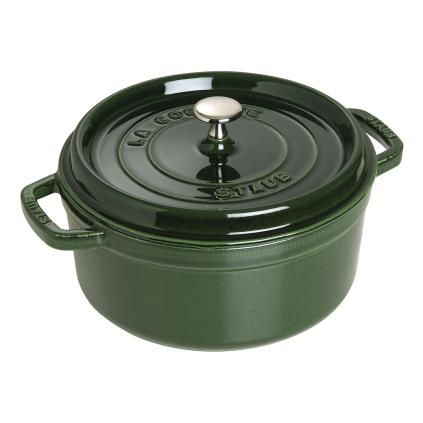 Faitout 26 cm, rond, basilic, fonte, Staub