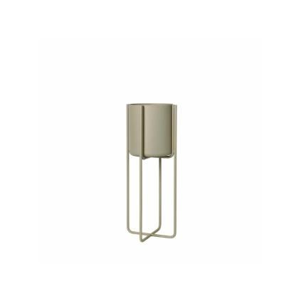 Pot de fleur sur pied KENA 55 cm, taupe, Blomus