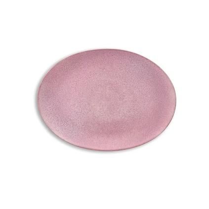 Plat de service 45 x 34 cm, gris/rose clair, Bitz